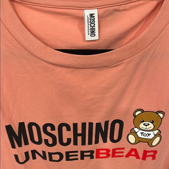 Moschino Underbear Pink T-Shirt - Picture 6 of 9